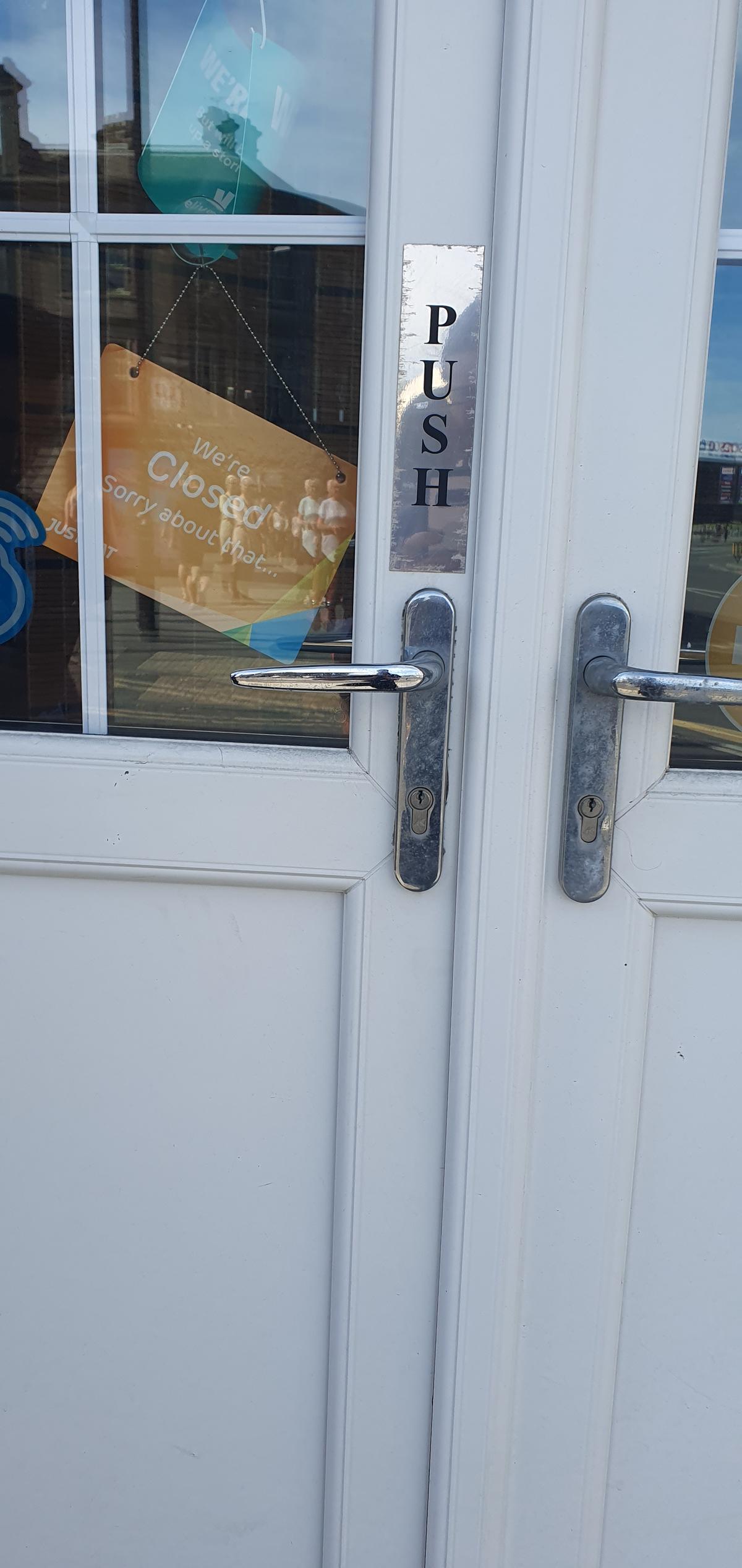 A commercial lock out job completed by AD Locksmithing