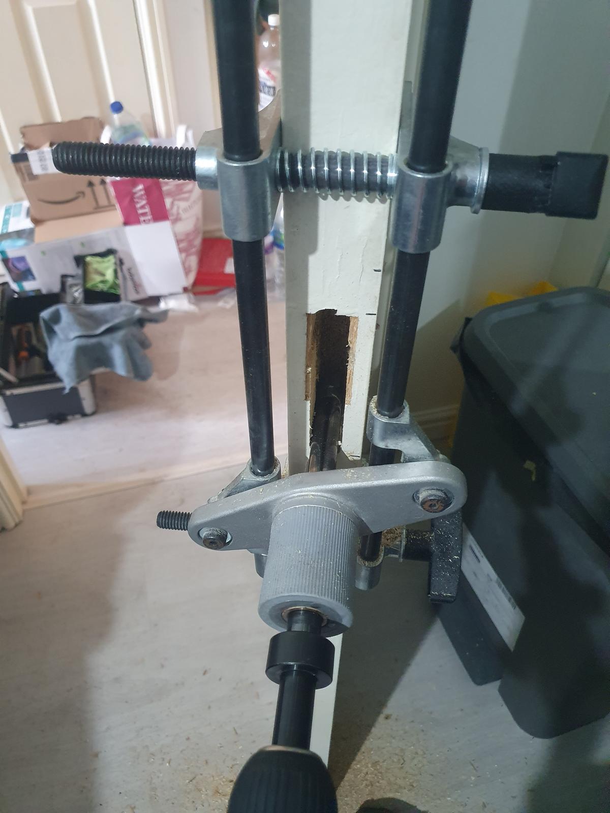 A picture of a lock that has been open in a emergency lockout in Gateshead