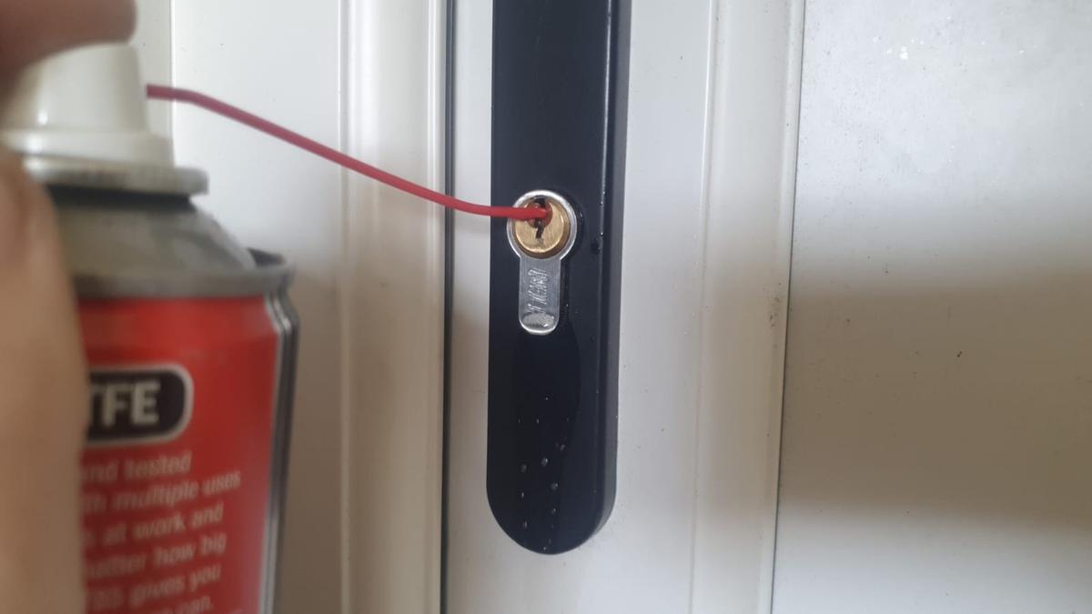 Gateshead Locksmiths Service - A picture of a lock that has been open in a emergency lockout in Gateshead