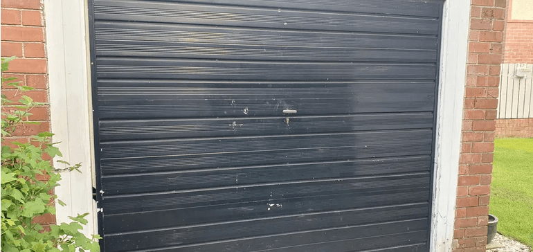 garage door with lost keys with now new locks installed