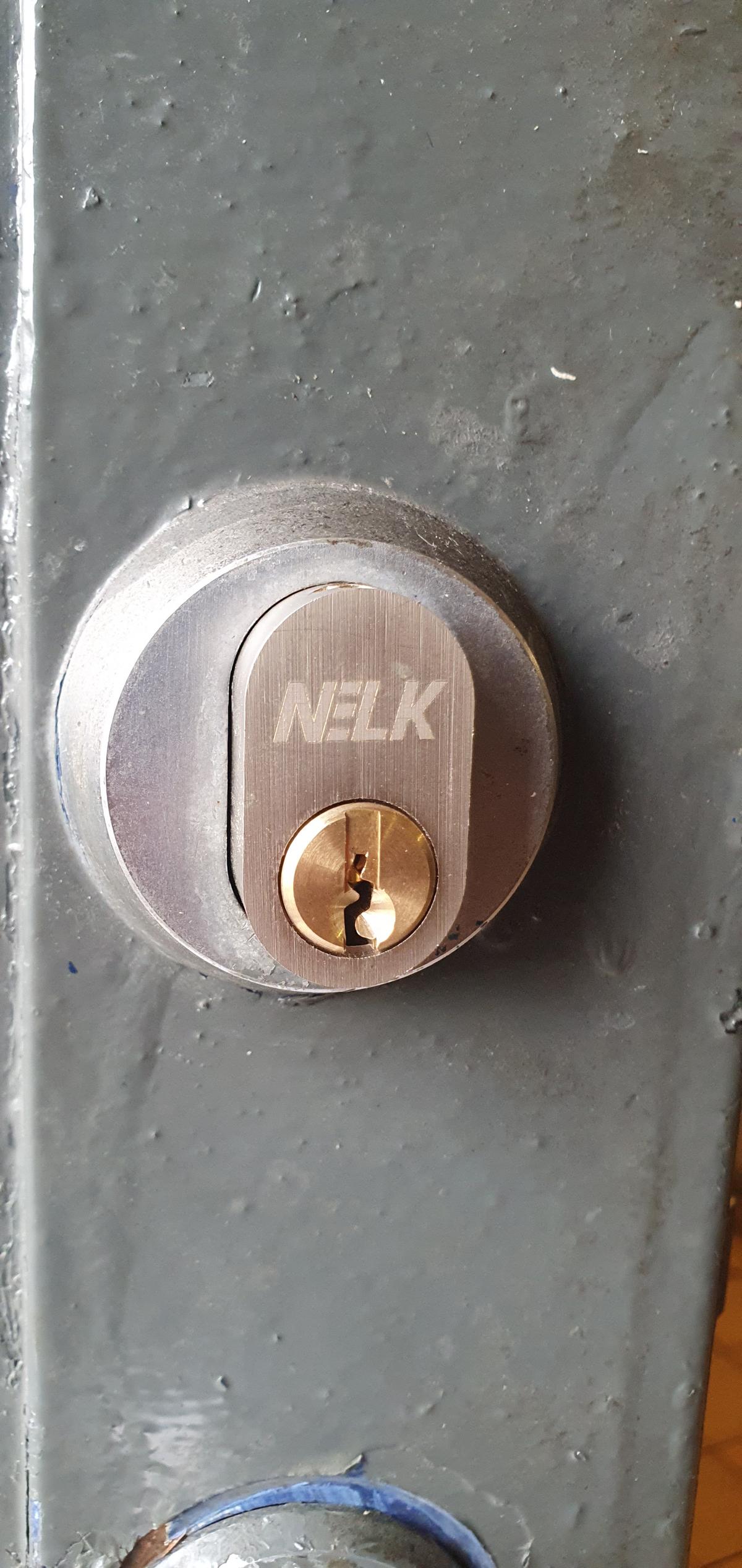 A door that has a changed lock