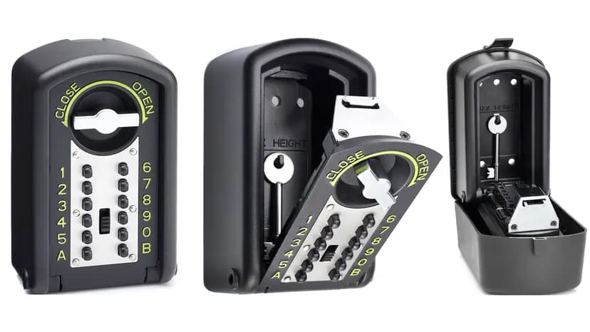 Professional Locksmith Services Key Safe Image closed to open