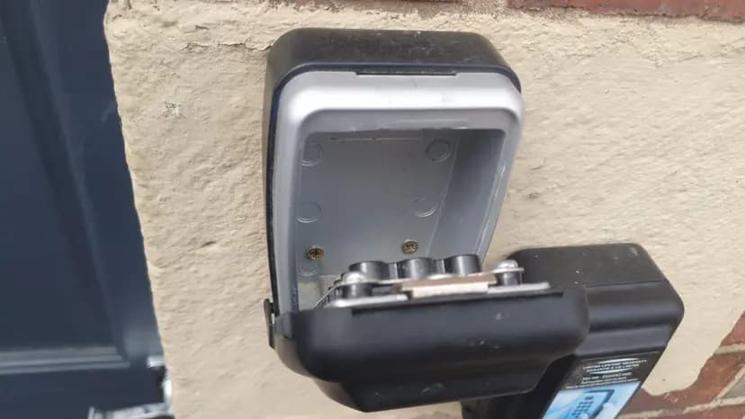 Emergency Locksmith Solutions An open outdoor keysafe